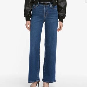 Frame Le Slim Palazzo High-Rise Wide-Leg Jeans in Beaumont